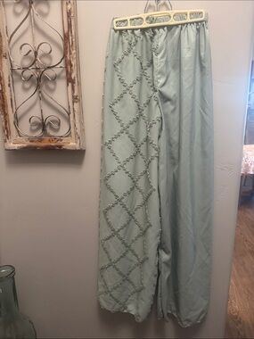 Hand sewn,Light fabric young girl / teen Full pant. Waist is 24in total. Elastic